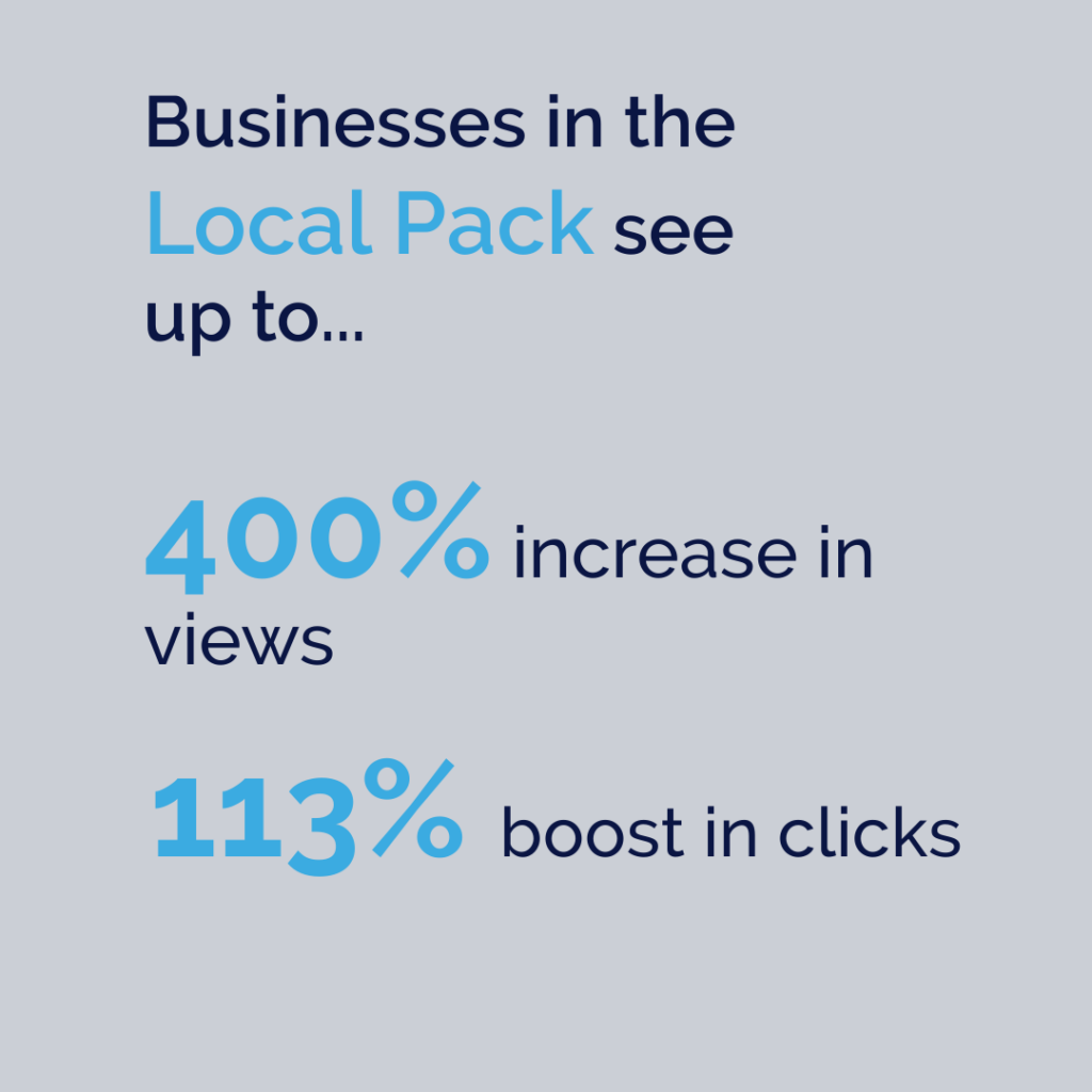 business in the local pack